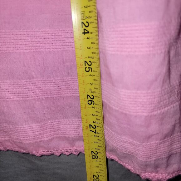 Cato Girly Pink Embroidered Blouse Plus Size 22/24 Whimsical Unique Comfortable - Picture 8 of 10